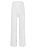 Women's Casual Wide-Leg Pleated Pants